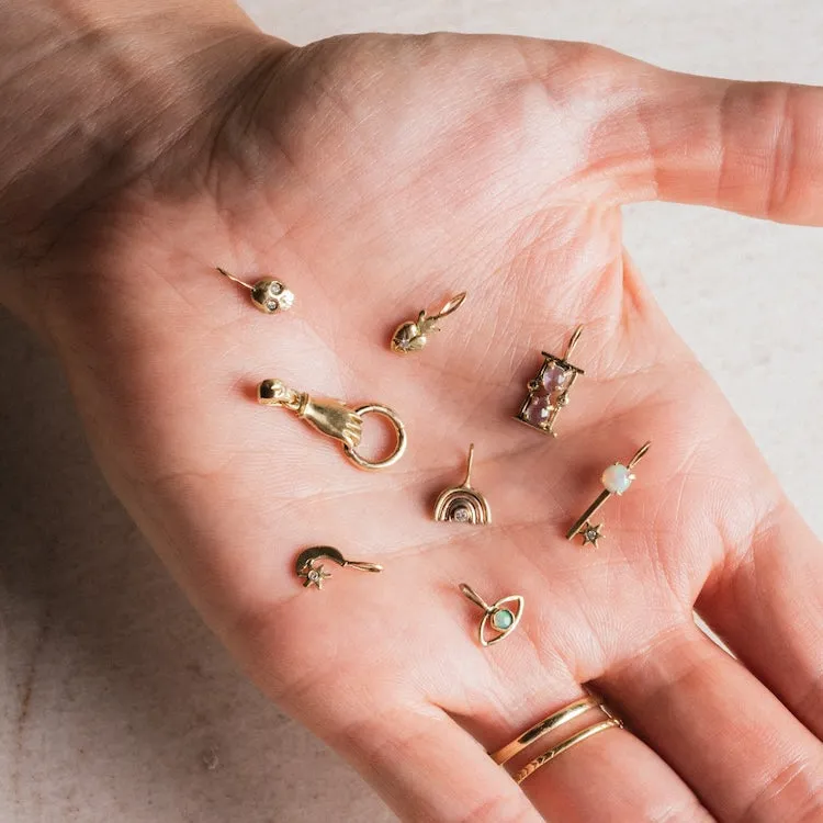 14k Solid Gold Tiny Charms by Acanthus