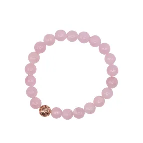 8mm Pink Morganite Beaded Bracelet