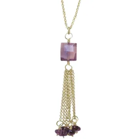 Amethyst Necklace NK287 by Calico Juno Designs, Bonnie Riconda