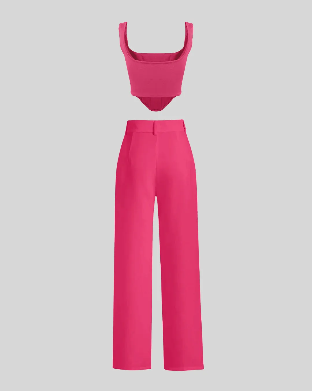 Barbie Movie Inspired Pink Corset Style Top With Trouser