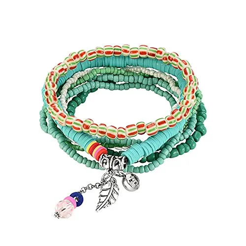 BerriesJam - 2024 Stackable Cute Beaded Layering Strand Statement Bracelet