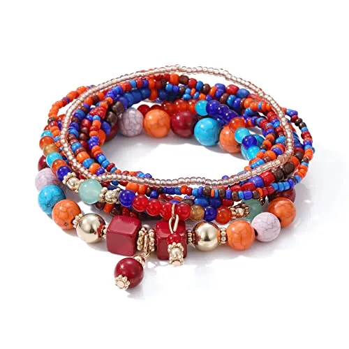 BerriesJam - 2024 Stackable Cute Beaded Layering Strand Statement Bracelet