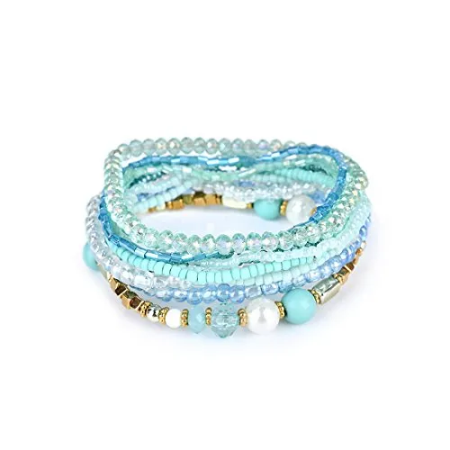 BerriesJam - 2024 Stackable Cute Beaded Layering Strand Statement Bracelet