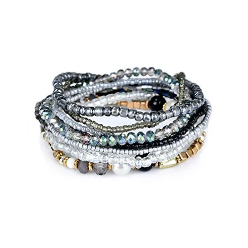 BerriesJam - 2024 Stackable Cute Beaded Layering Strand Statement Bracelet