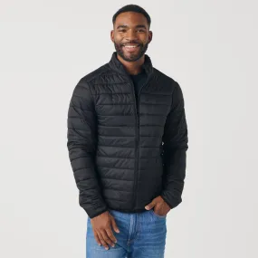 Black Quilted Puffer Jacket