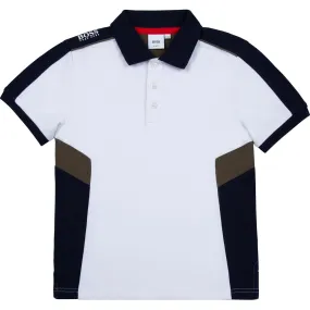 Boss J25L82 Kids Short Sleeve Polo Shirt White