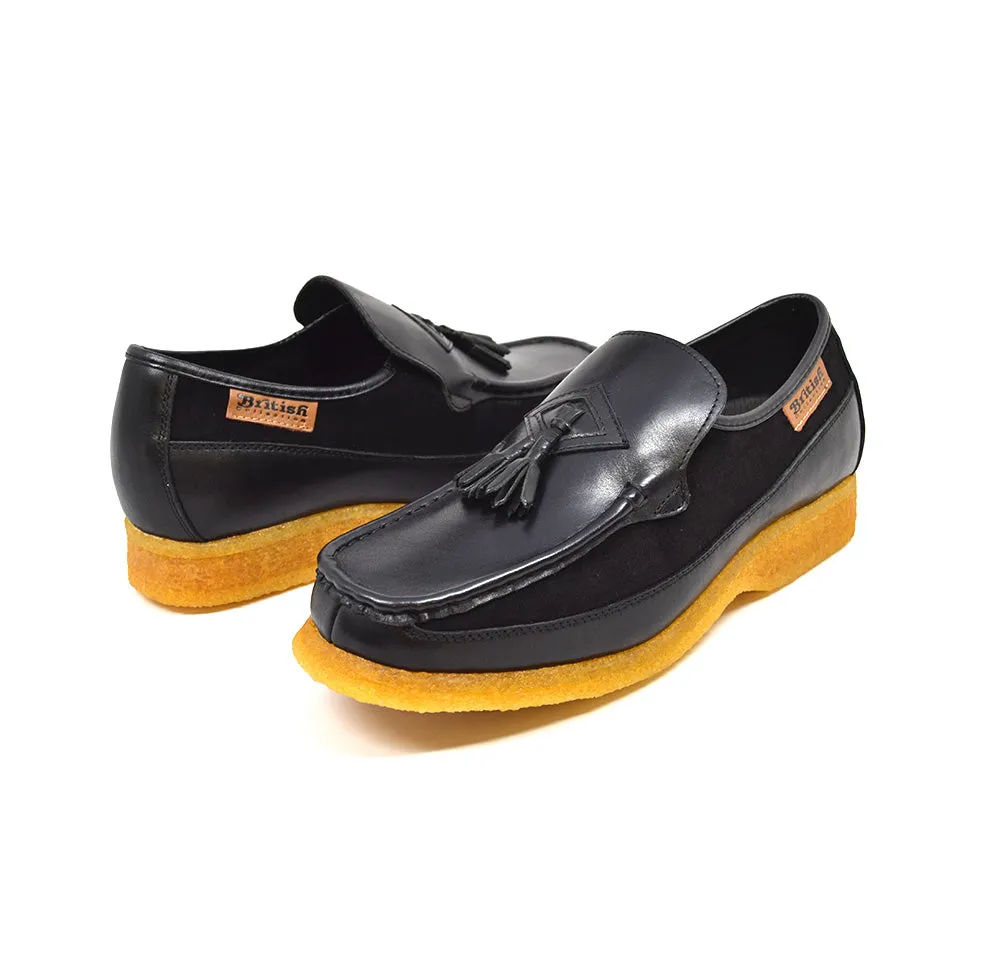 Brooklyn I Leather & Suede Slip-On Shoe with Tassel Detailing