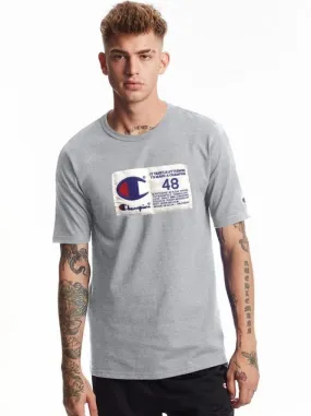 Champion Photo-real Jock Tag Heritage Tee Oxford Gray GT19 586377 1IC