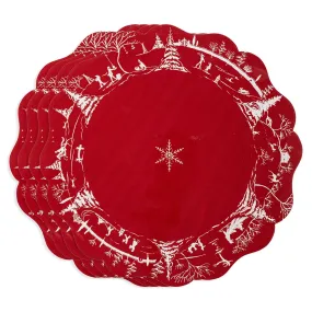 Country Estate Winter Frolic Placemat Set/4