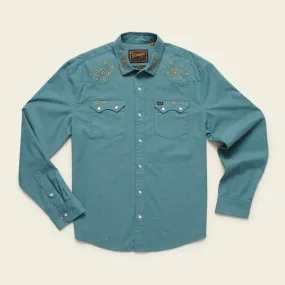 Crosscut Deluxe Snapshirt - Teal Oxford : Noche de Paz