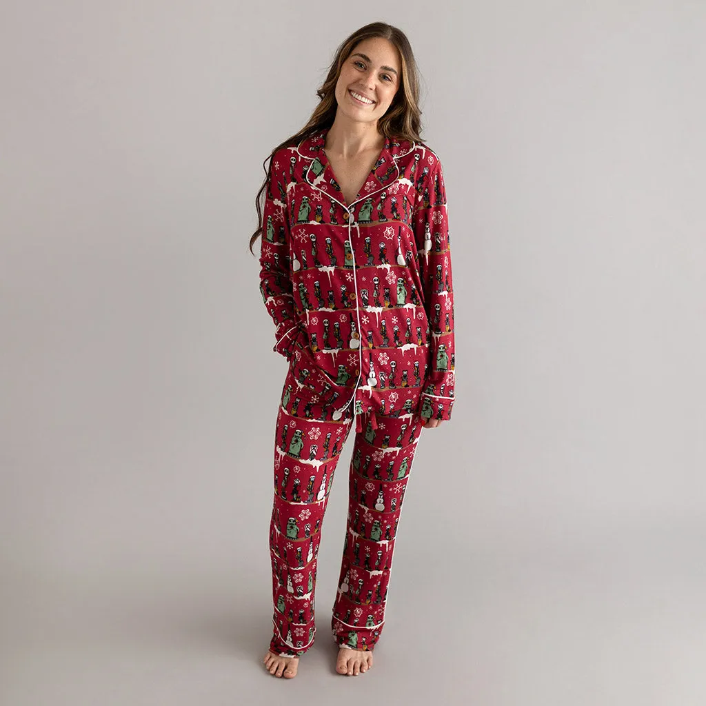 Disney The Nightmare Before Christmas Folly and Fright Women's Relaxed Pant Luxe Loungewear