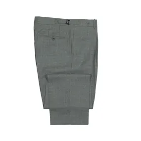 Exclusive Westside pleated high-rise wide leg trousers in grey fresco wool