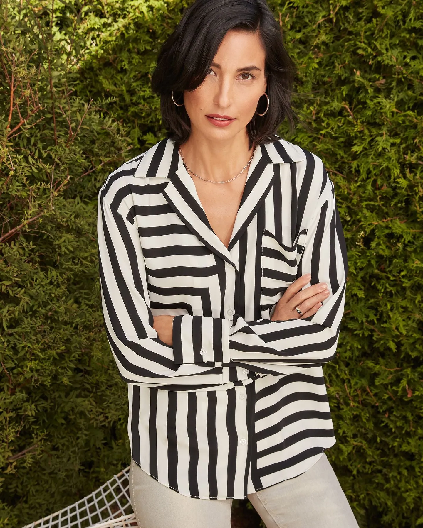 Joseph Ribkoff Striped Blouse