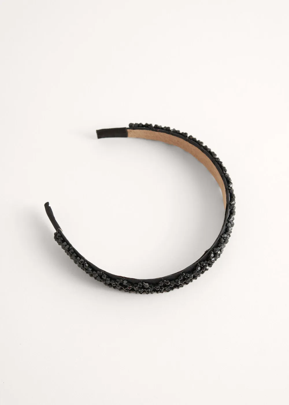 MELODY CRYSTAL HEADBAND - BLACK