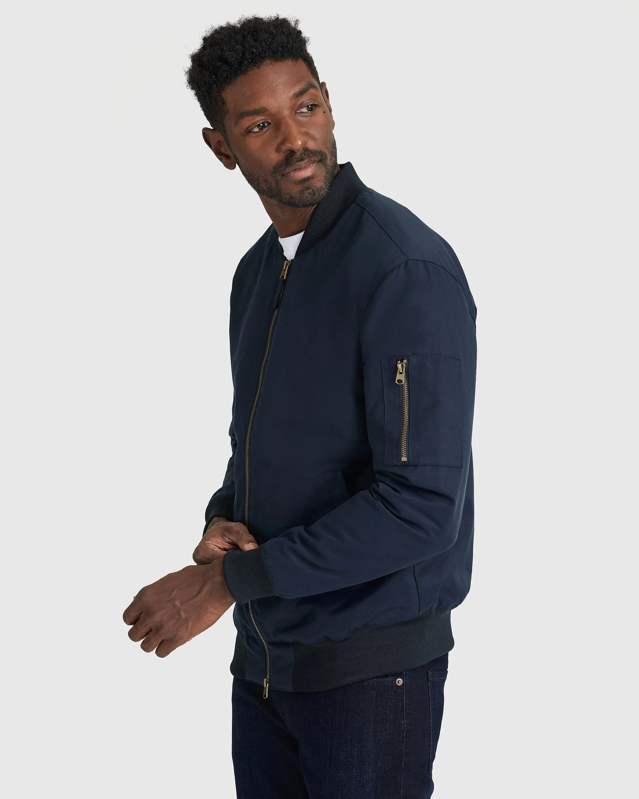 Navy Bomber Jacket