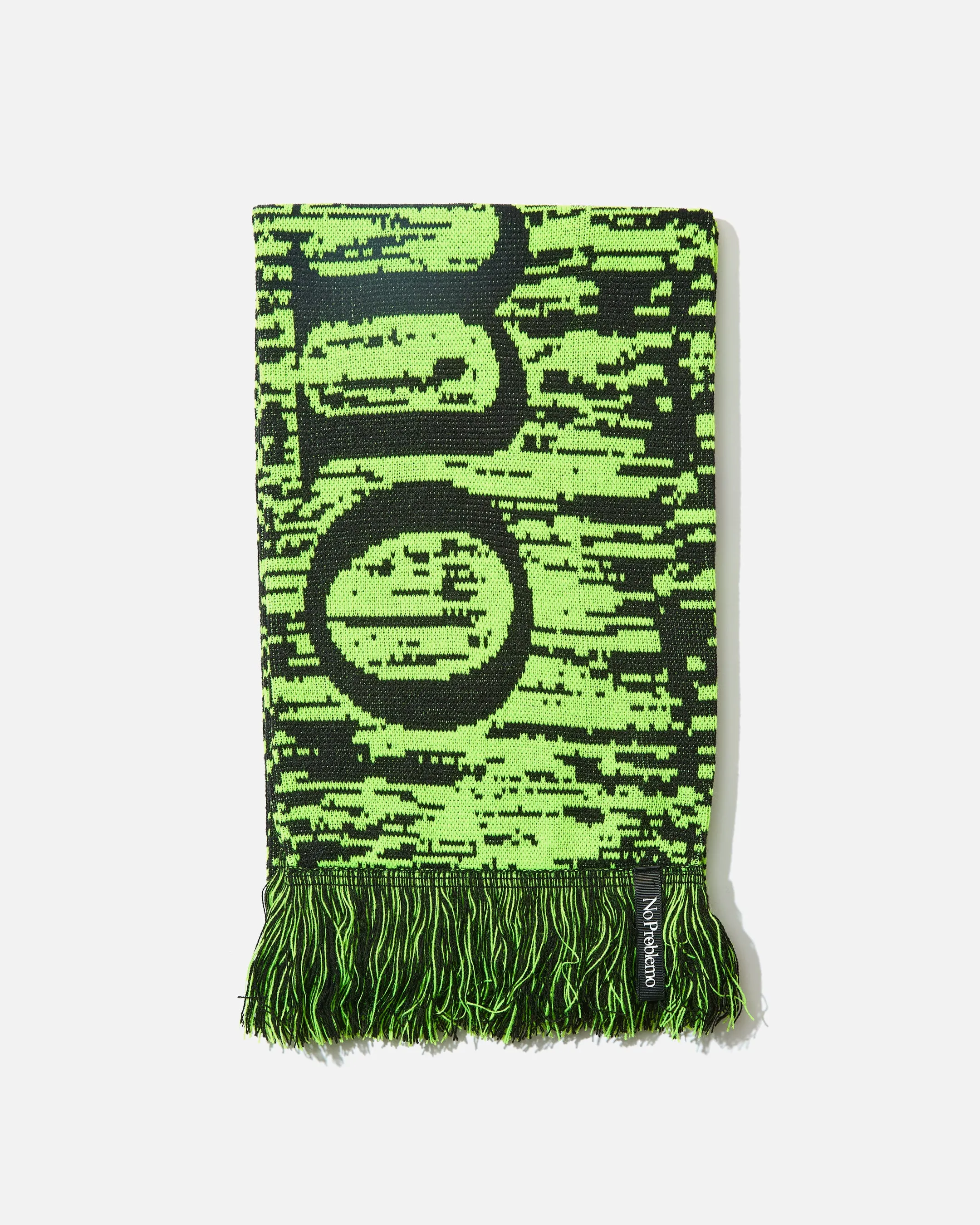 No Problemo Glitch Scarf - Green