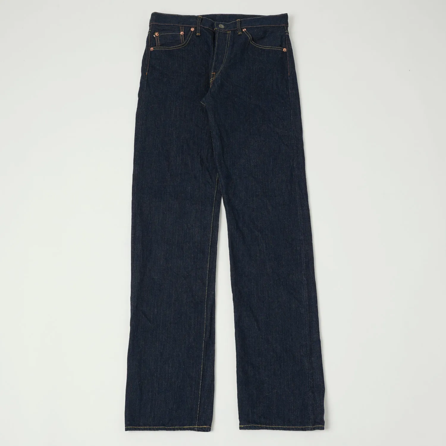 ONI 288-Kiwami Natural Indigo 16oz Loose Straight Jean - One Wash