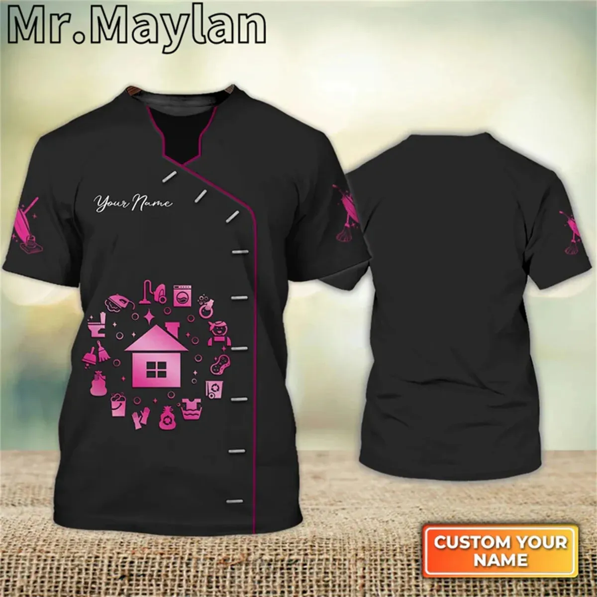 Personalized 3D Housekeeper Life T-Shirt