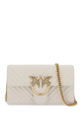 PINKO love bag one wallet chevron mini bag