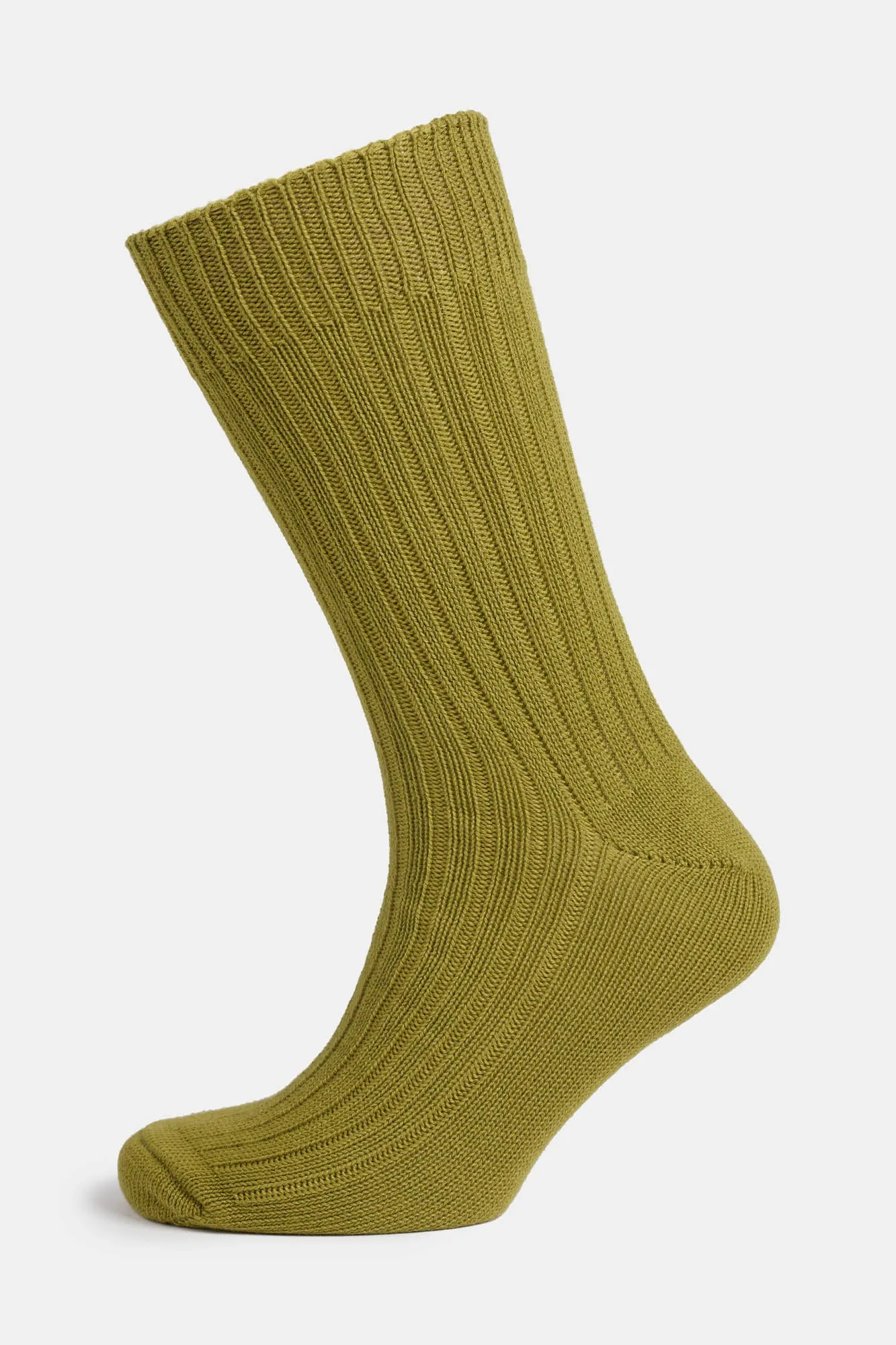 Premium Cotton Sock Rib - Olive