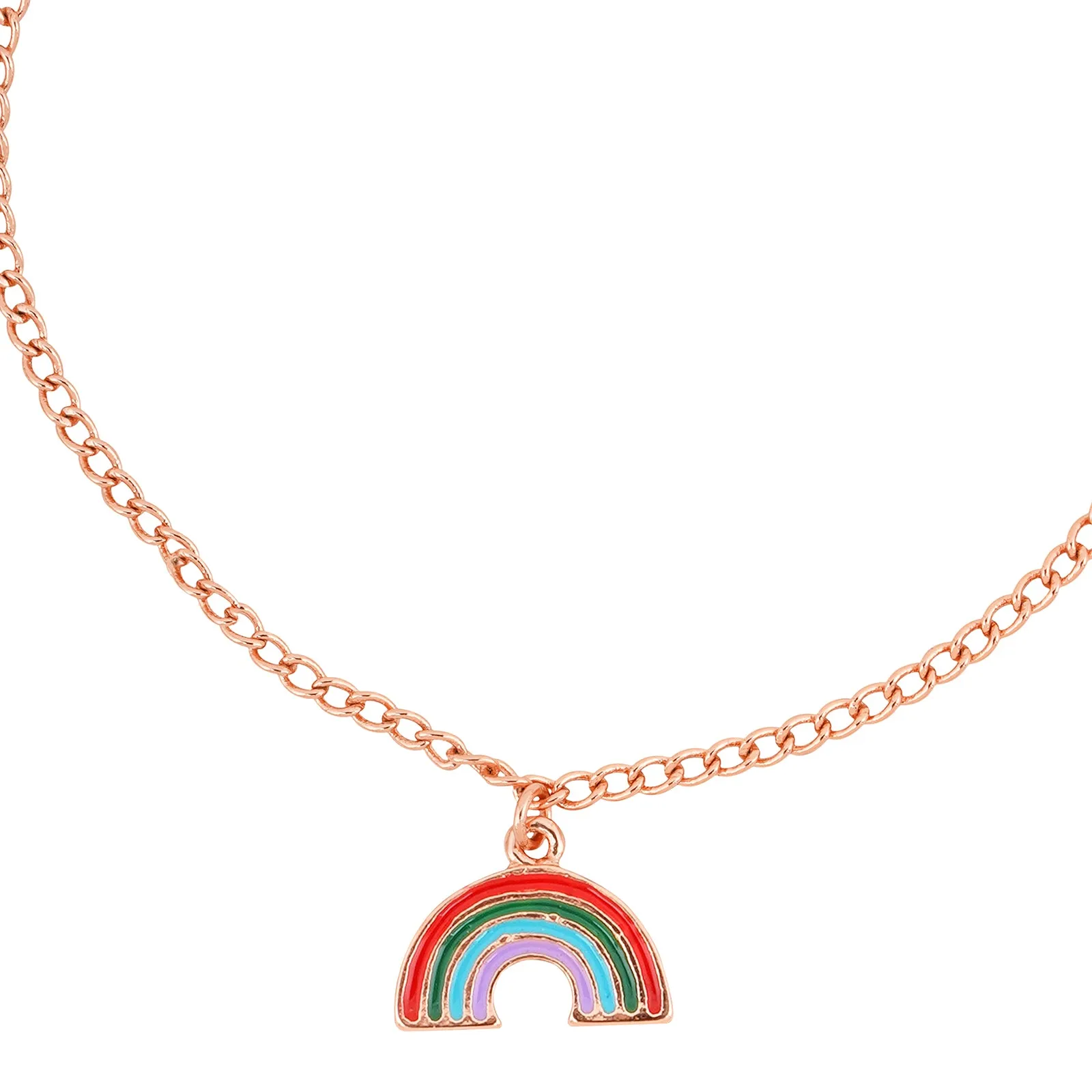 Rainbow Dreams Rose Gold Bracelet Charm