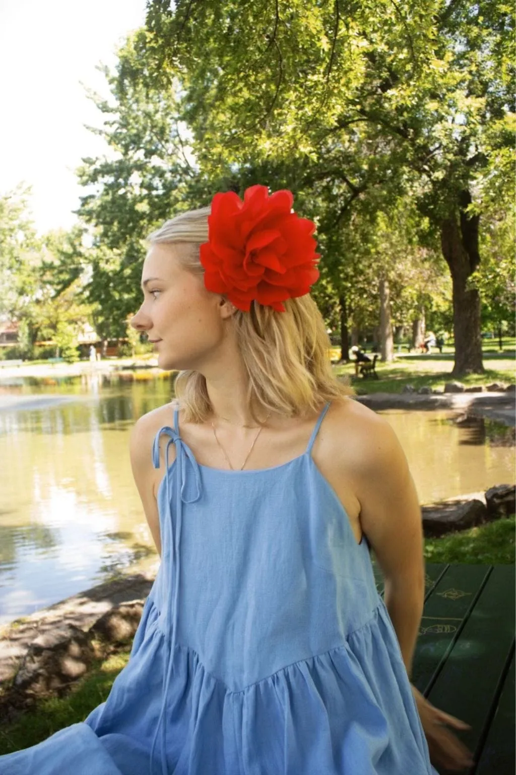 Red Flower Corsage