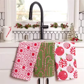 Scandi Ornaments Cotton Kitchen Towels (Set of 3)