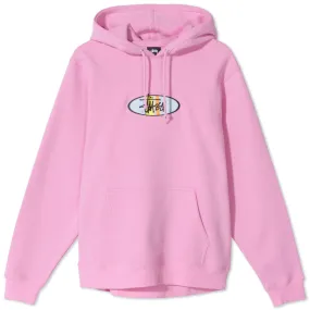 Stussy 2 Bar Applique Hoodie Pink