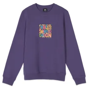 Stussy Clyde Crewneck Purple