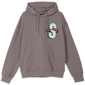 Stussy S Applique Fleece Hoodie Grey