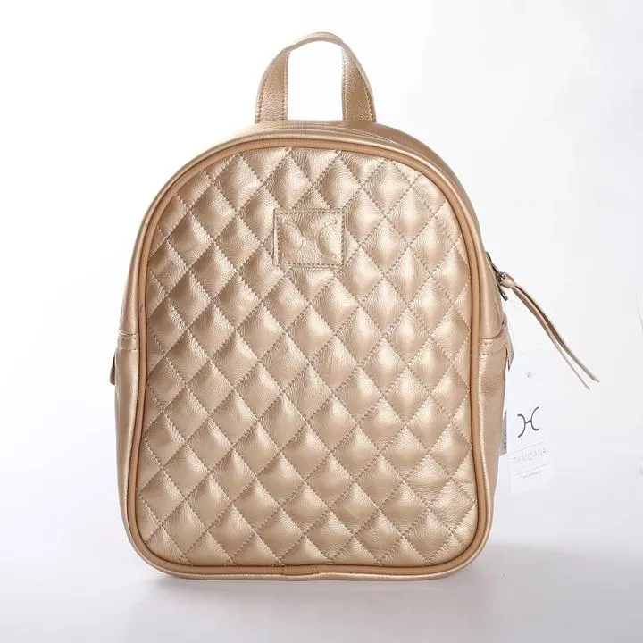 Thandana Jen Metallic Leather Backpack