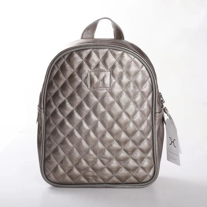 Thandana Jen Metallic Leather Backpack