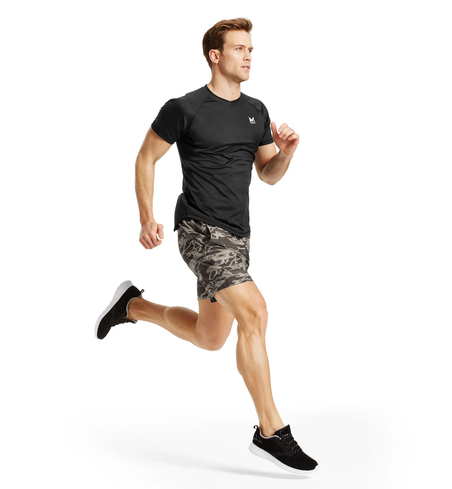 VaporActive Fusion 7" Training Shorts | Matrix Camo Moonless Night