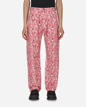 Workwear Floral Pants Pink