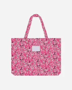 Workwear Floral Tote Bag Pink